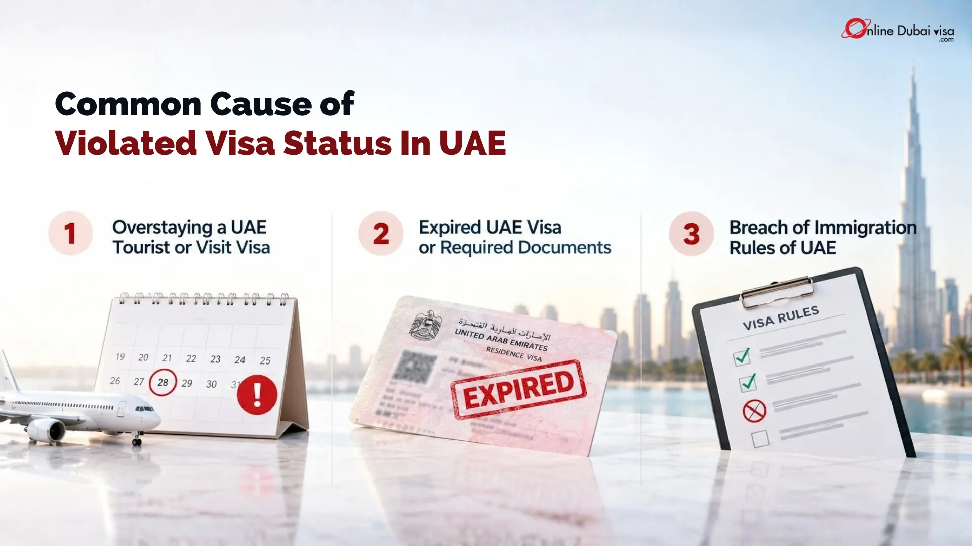 Common Cause of Violated Visa Status In UAE
